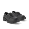 Mocassins Kori pour femmes adultes en simili cuir noir Mocassins Kori pour femmes adultes en simili cuir noir