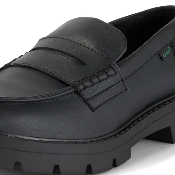 Mocassins Kori pour femmes adultes en simili cuir noir Mocassins Kori pour femmes adultes en simili cuir noir