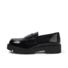 Mocassins Kori pour jeunes filles en cuir verni noir Mocassins Kori pour jeunes filles en cuir verni noir