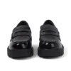 Mocassins Kori pour jeunes filles en cuir verni noir Mocassins Kori pour jeunes filles en cuir verni noir
