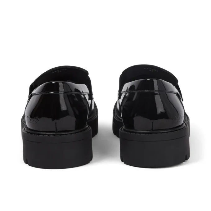 Mocassins Kori pour jeunes filles en cuir verni noir Mocassins Kori pour jeunes filles en cuir verni noir