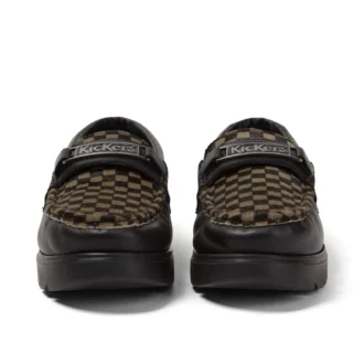 Mocassins Lennon unisexes pour adultes en cuir noir