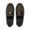 Mocassins Lennon unisexes pour adultes en cuir noir Mocassins Lennon unisexes pour adultes en cuir noir