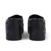 Mocassins Lennon unisexes pour adultes en cuir noir Mocassins Lennon unisexes pour adultes en cuir noir