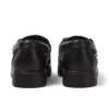 Mocassins Lennon unisexes pour adultes en cuir noir Mocassins Lennon unisexes pour adultes en cuir noir