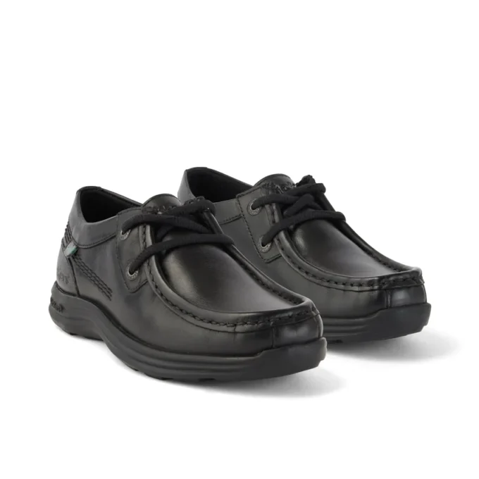 Mocassins Reasan en cuir noir pour garçons Mocassins Reasan en cuir noir pour garçons