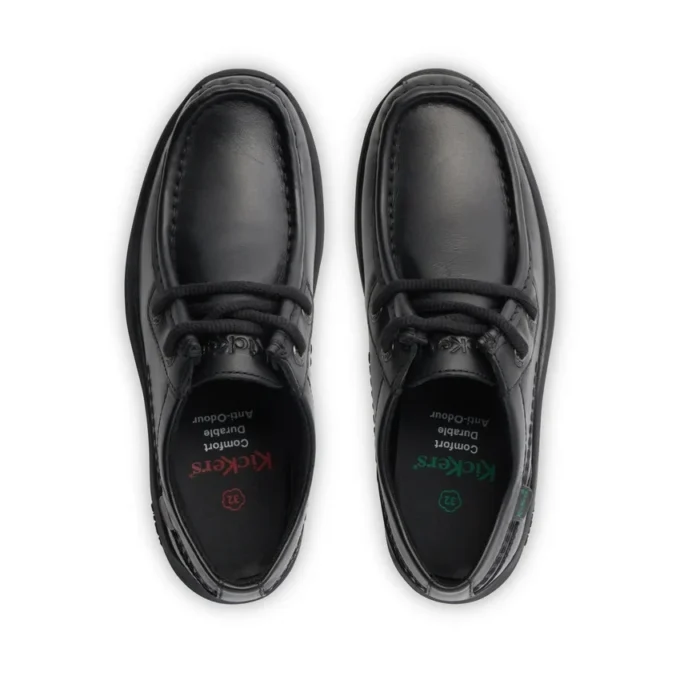 Mocassins Reasan en cuir noir pour garçons Mocassins Reasan en cuir noir pour garçons