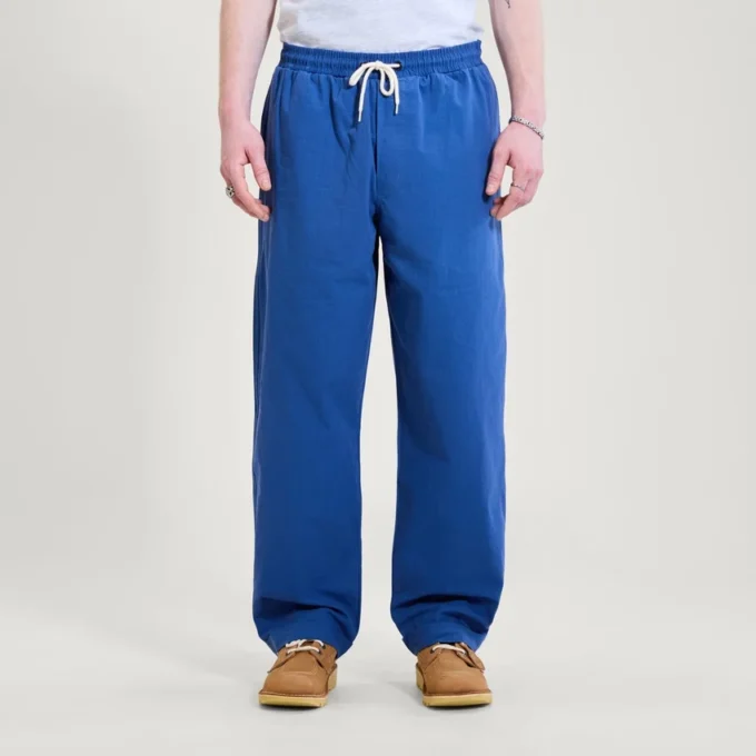 Pantalon à cordon de serrage à jambes larges Kickers pour homme adulte Bleu marine Pantalon à cordon de serrage à jambes larges Kickers pour homme adulte Bleu marine