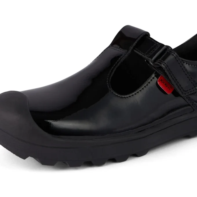 Plunk MJ en cuir noir pour filles Plunk MJ en cuir noir pour filles