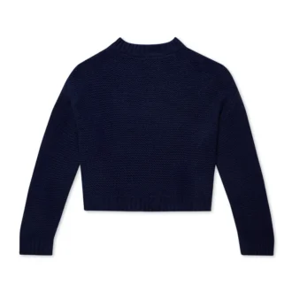 Pull-over à col bateau et manches larges Kickers bleu marine pour femme