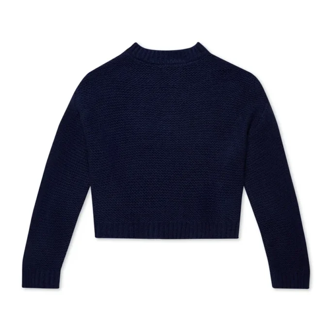 Pull-over à col bateau et manches larges Kickers bleu marine pour femme Pull-over à col bateau et manches larges Kickers bleu marine pour femme