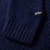 Pull-over à col bateau et manches larges Kickers bleu marine pour femme Pull-over à col bateau et manches larges Kickers bleu marine pour femme