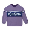 Pull unisexe adulte Kickers avec logo sur la poitrine, violet