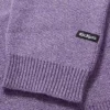 Pull unisexe adulte Kickers avec logo sur la poitrine, violet