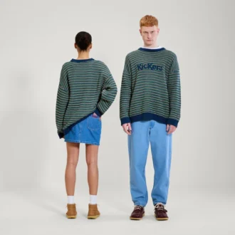 Pull unisexe adulte Kickers à logo sur la poitrine, motif multicolore