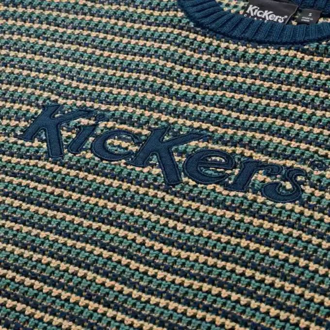 Pull unisexe adulte Kickers à logo sur la poitrine, motif multicolore