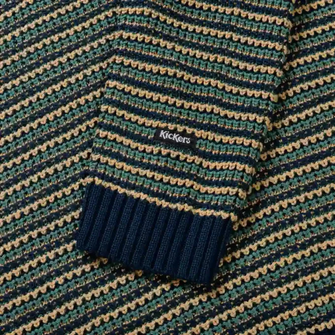 Pull unisexe adulte Kickers à logo sur la poitrine, motif multicolore