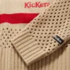 Pull zippé Kickers pour femme adulte, blanc
