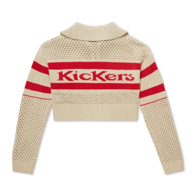 Pull zippé Kickers pour femme adulte, blanc