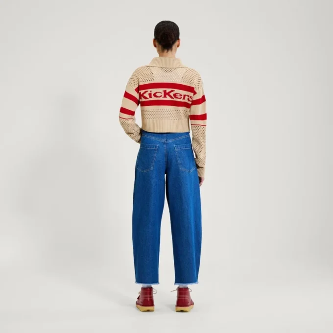 Pull zippé Kickers pour femme adulte, blanc