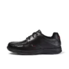 Reasan Lace en cuir noir pour jeunes hommes Reasan Lace en cuir noir pour jeunes hommes