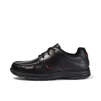 Reasan Lace en cuir noir pour jeunes hommes