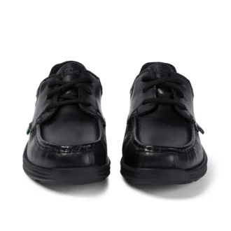 Reasan Lace en cuir noir pour jeunes hommes