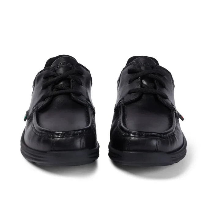 Reasan Lace en cuir noir pour jeunes hommes Reasan Lace en cuir noir pour jeunes hommes