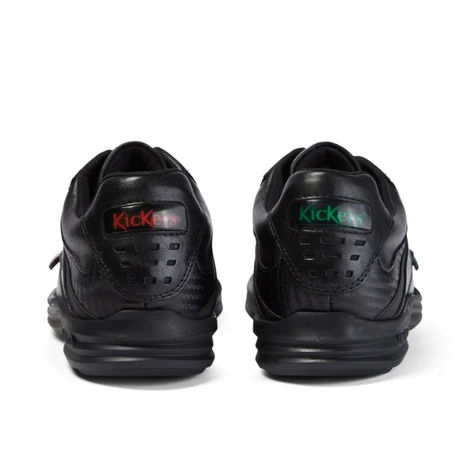 Reasan Lace en cuir noir pour jeunes hommes Reasan Lace en cuir noir pour jeunes hommes