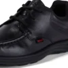 Reasan Lace en cuir noir pour jeunes hommes Reasan Lace en cuir noir pour jeunes hommes