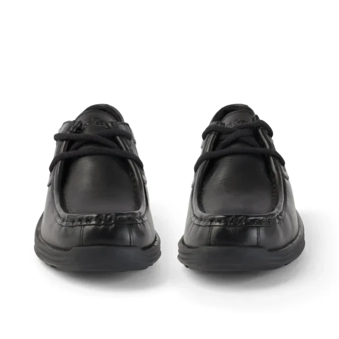 Reasan Moc en cuir noir pour jeunes hommes Reasan Moc en cuir noir pour jeunes hommes