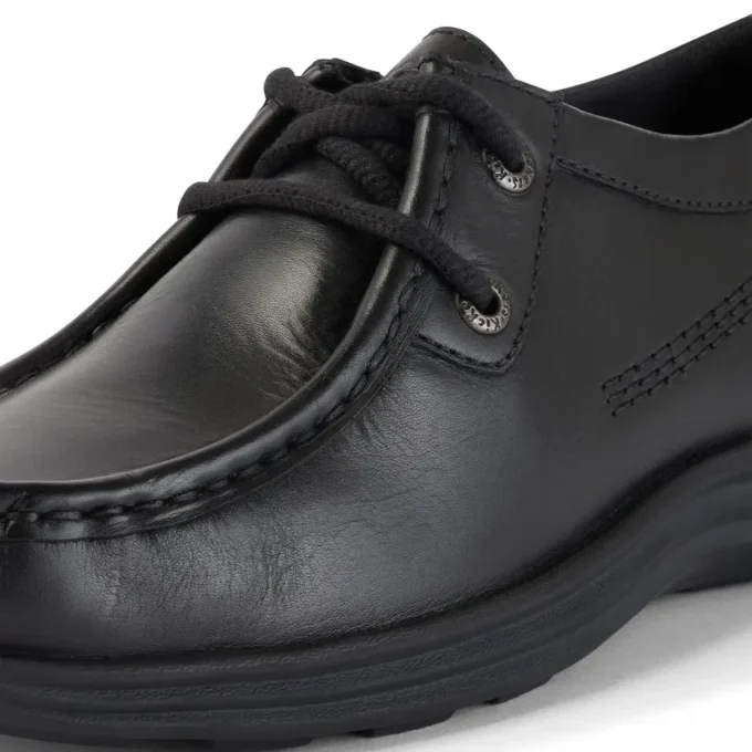 Reasan Moc en cuir noir pour jeunes hommes Reasan Moc en cuir noir pour jeunes hommes