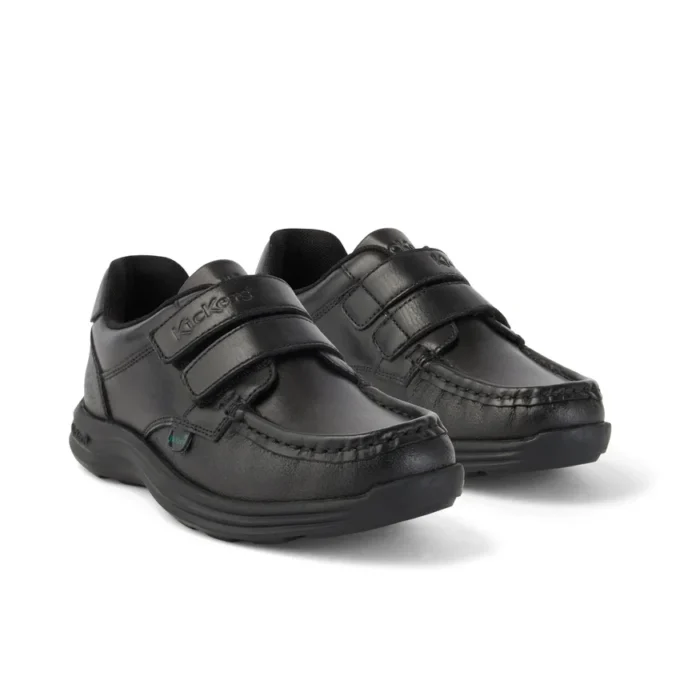Reasan Twin Vel en cuir noir pour garçons