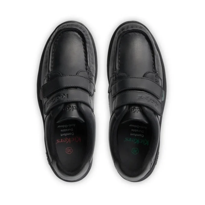 Reasan Twin Vel en cuir noir pour garçons