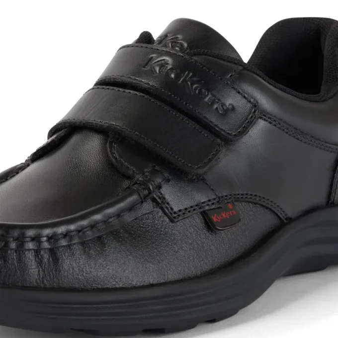 Reasan Twin Vel en cuir noir pour garçons