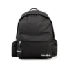 Sac à dos unisexe Comet en polyester noir Sac à dos unisexe Comet en polyester noir