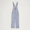 Salopette classique Kickers pour femme adulte, bleu/blanc