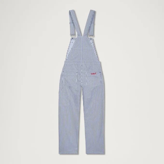 Salopette classique Kickers pour femme adulte, bleu/blanc