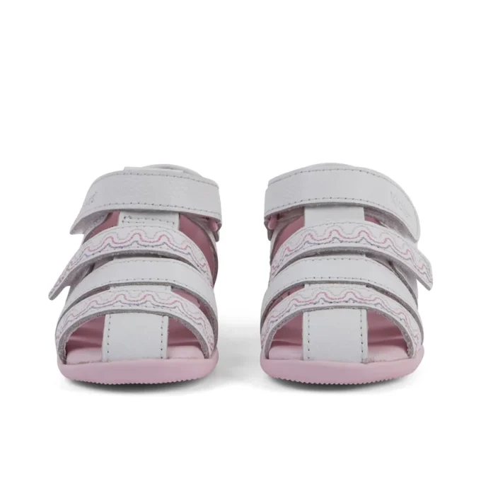 Sandales Baby Wriggle Wave en cuir blanc Sandales Baby Wriggle Wave en cuir blanc