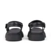Sandales en cuir Kenzi pour jeunes filles, noir Sandales en cuir Kenzi pour jeunes filles, noir