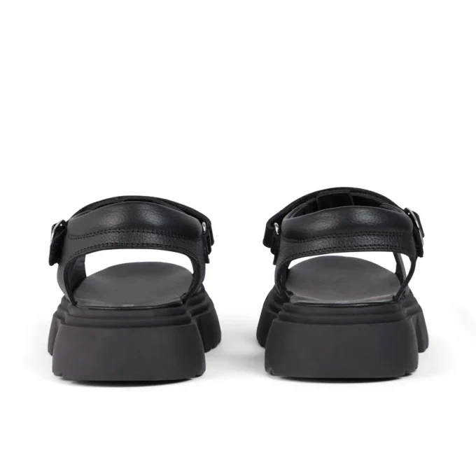 Sandales en cuir Kenzi pour jeunes filles, noir Sandales en cuir Kenzi pour jeunes filles, noir