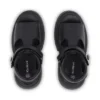 Sandales Kenzi pour filles junior en cuir noir Sandales Kenzi pour filles junior en cuir noir