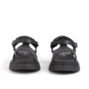 Sandales Kenzi pour filles junior en cuir noir Sandales Kenzi pour filles junior en cuir noir
