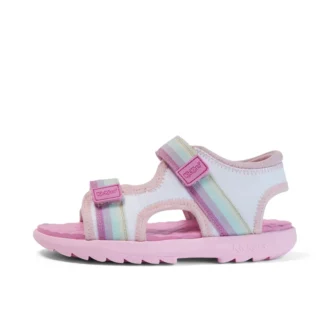 Sandales Kickster pour filles, blanc