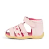 Sandales pour bébé Wriggle Flower en cuir rose