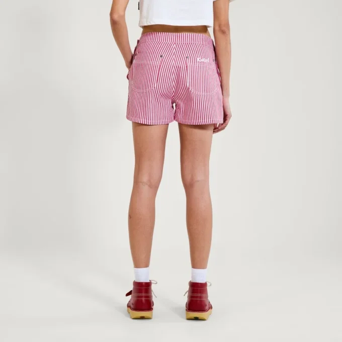 Short micro classique Kickers pour femme, rouge