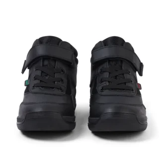 Stomper Hi en cuir noir pour garçons en bas âge