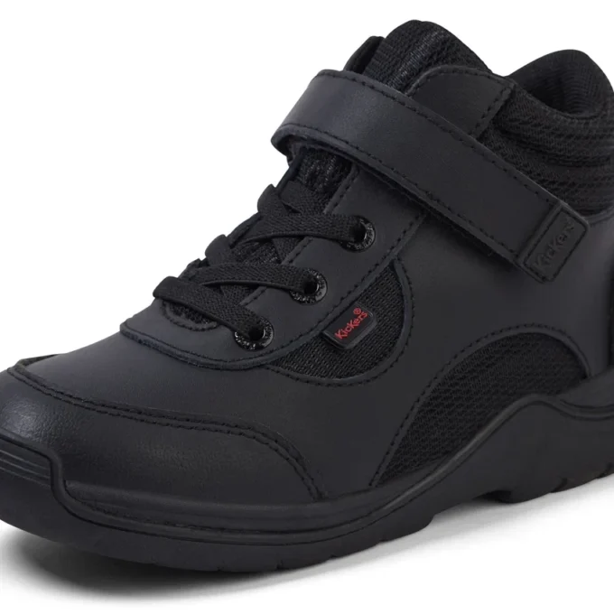 Stomper Hi en cuir noir pour garçons en bas âge Stomper Hi en cuir noir pour garçons en bas âge