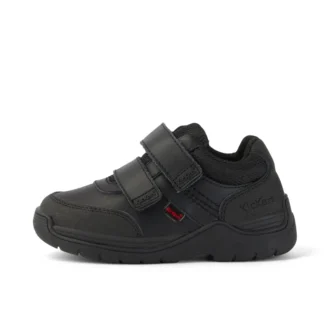 Stomper Mid en cuir noir pour garçons