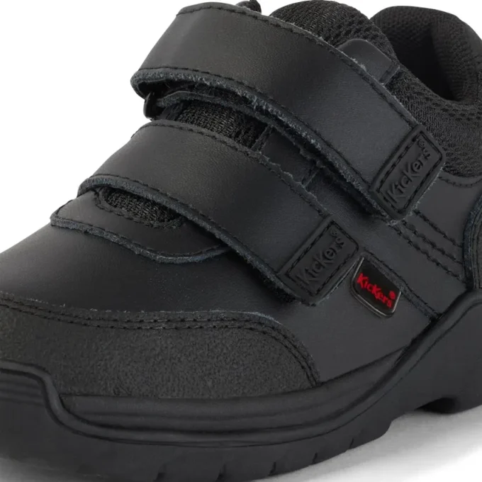 Stomper Mid en cuir noir pour garçons en bas âge Stomper Mid en cuir noir pour garçons en bas âge